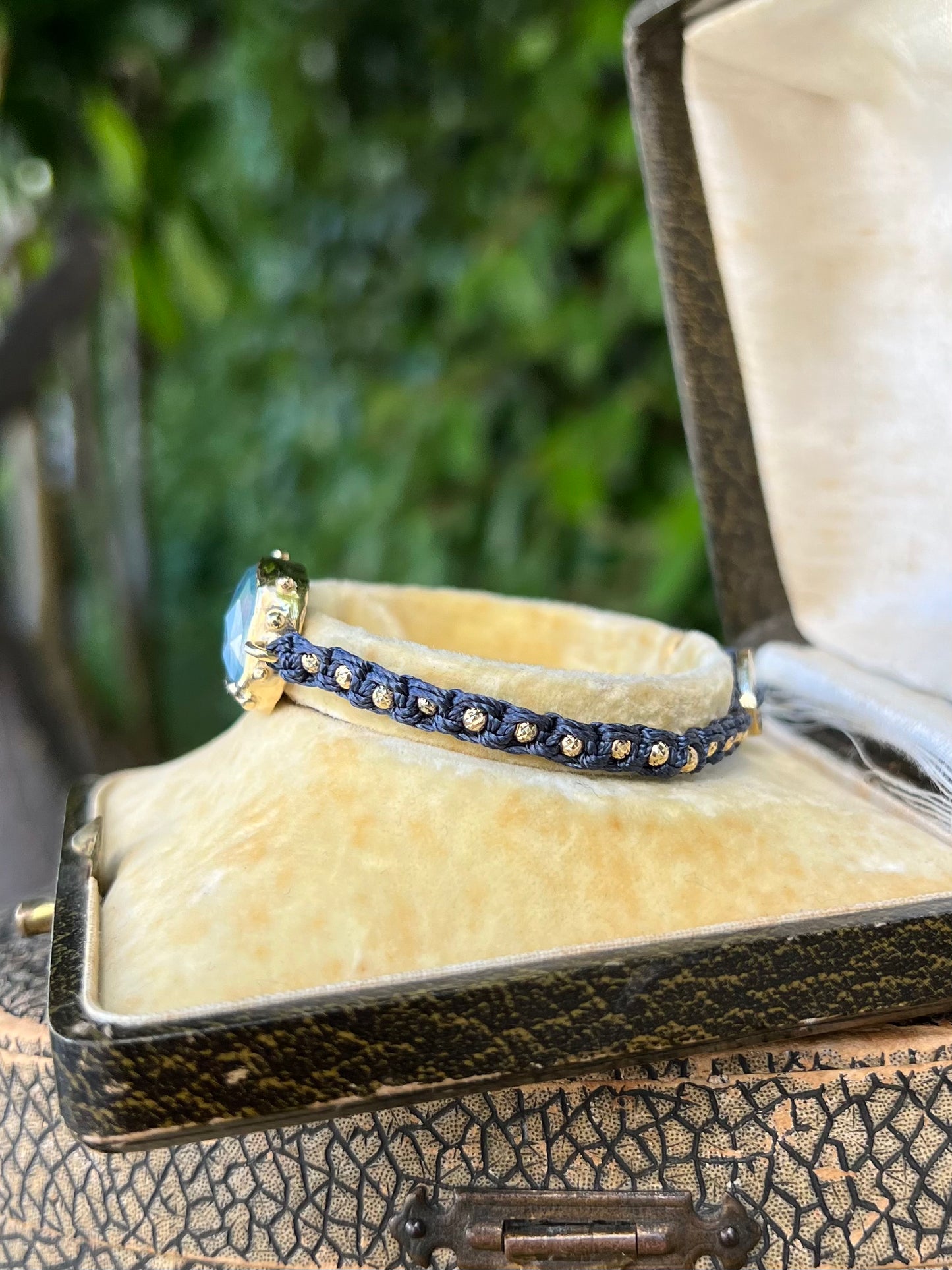 Kyanite Macrame Bracelet
