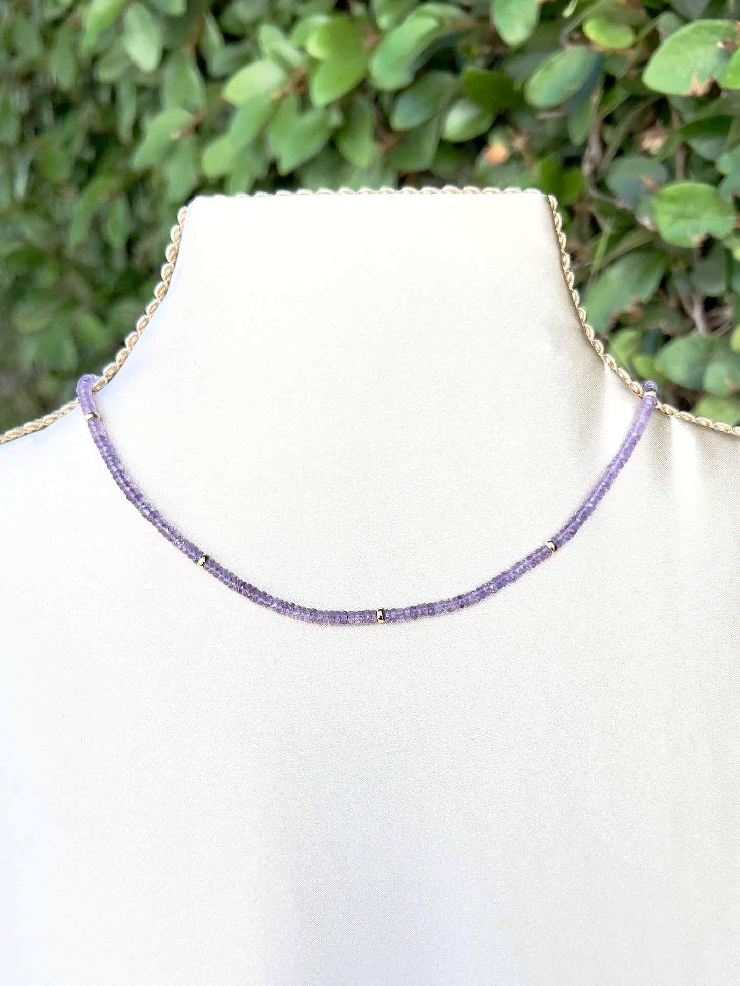 Charm Connector Purple Amethyst Necklace