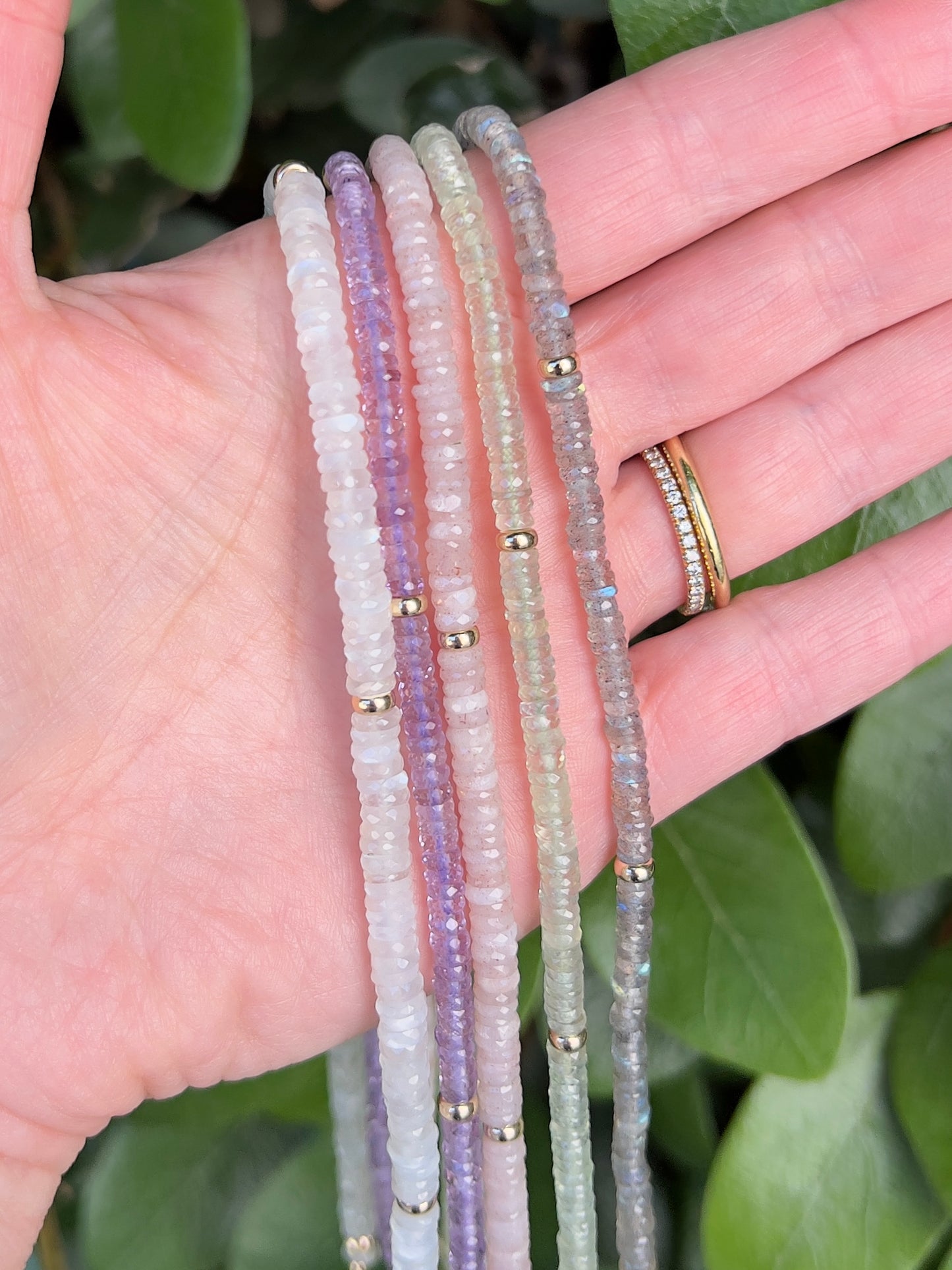 Charm Connector Labradorite Necklace