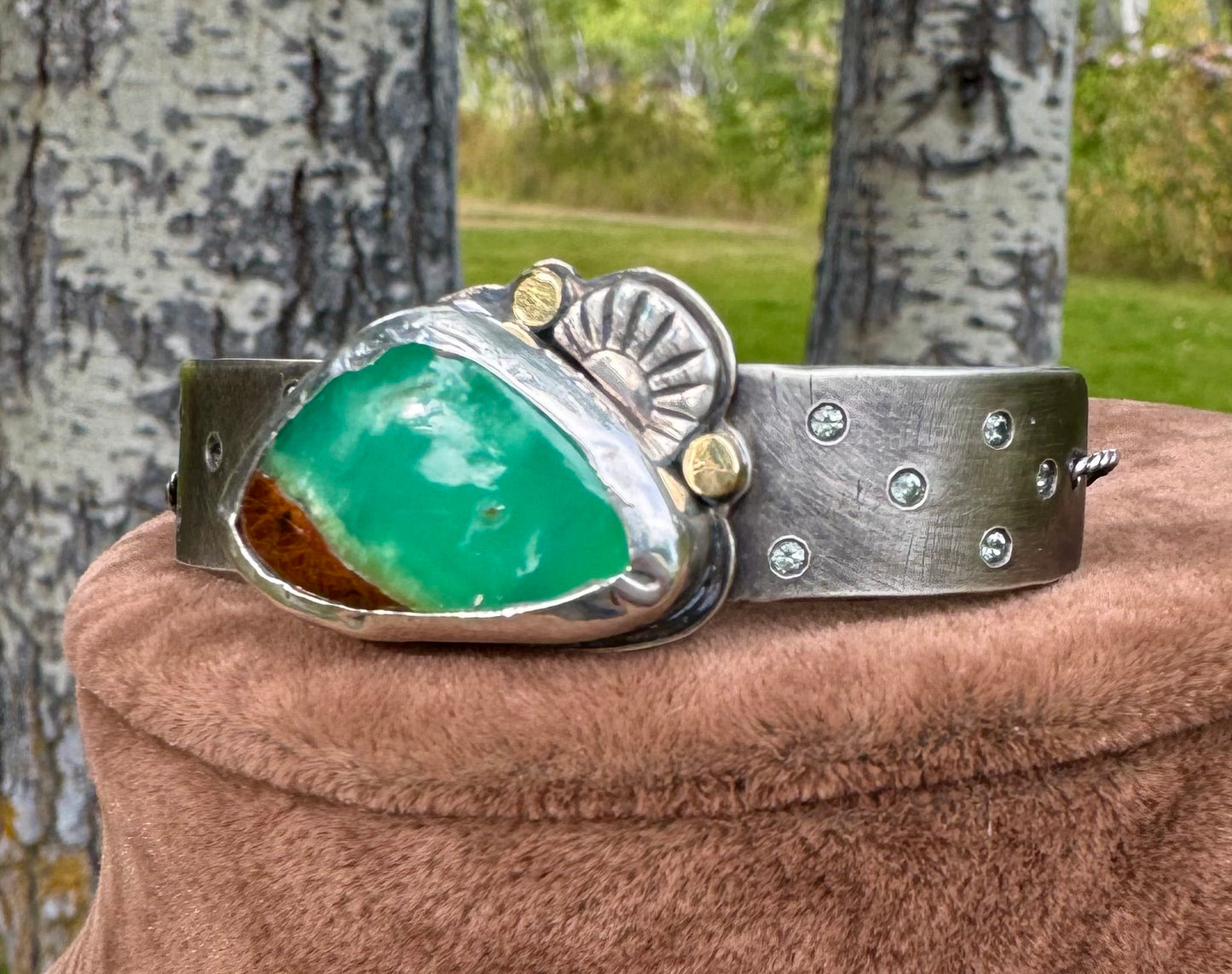 Chrysoprase Cuff