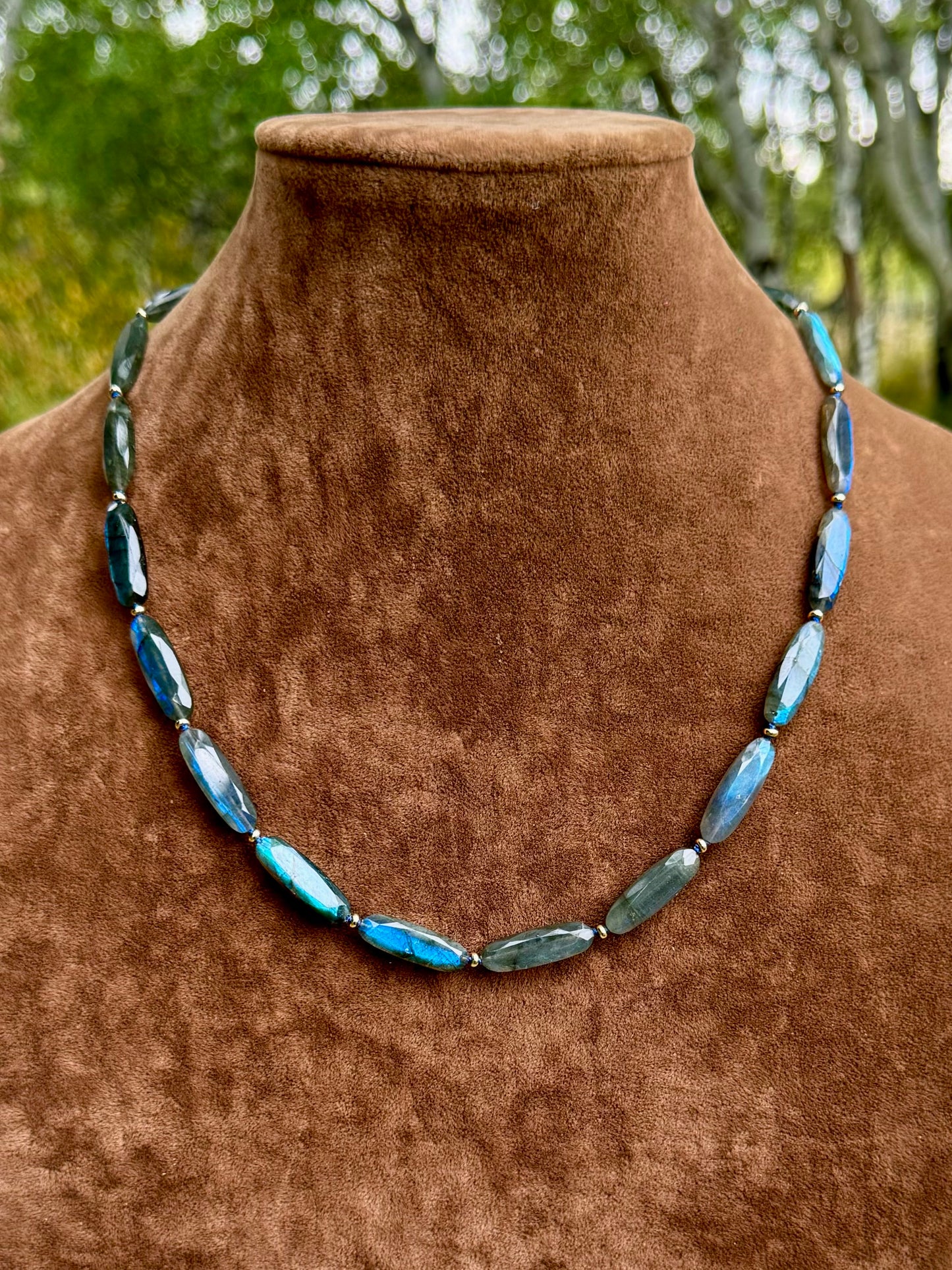 Labradorite Hat Band Necklace