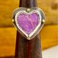 Phosphosiderite Heart Shaped Ring