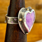 Phosphosiderite Heart Shaped Ring