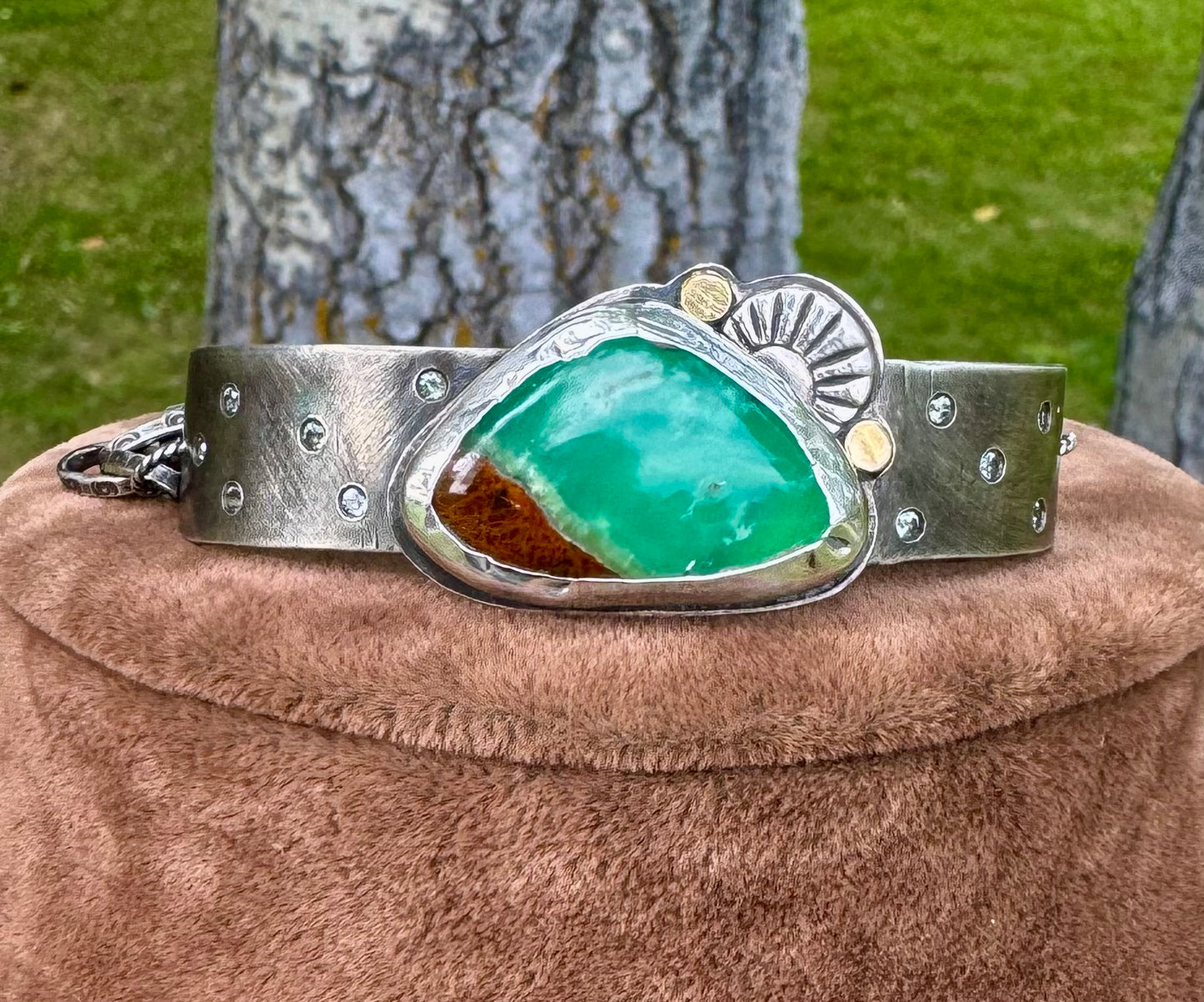 Chrysoprase Cuff