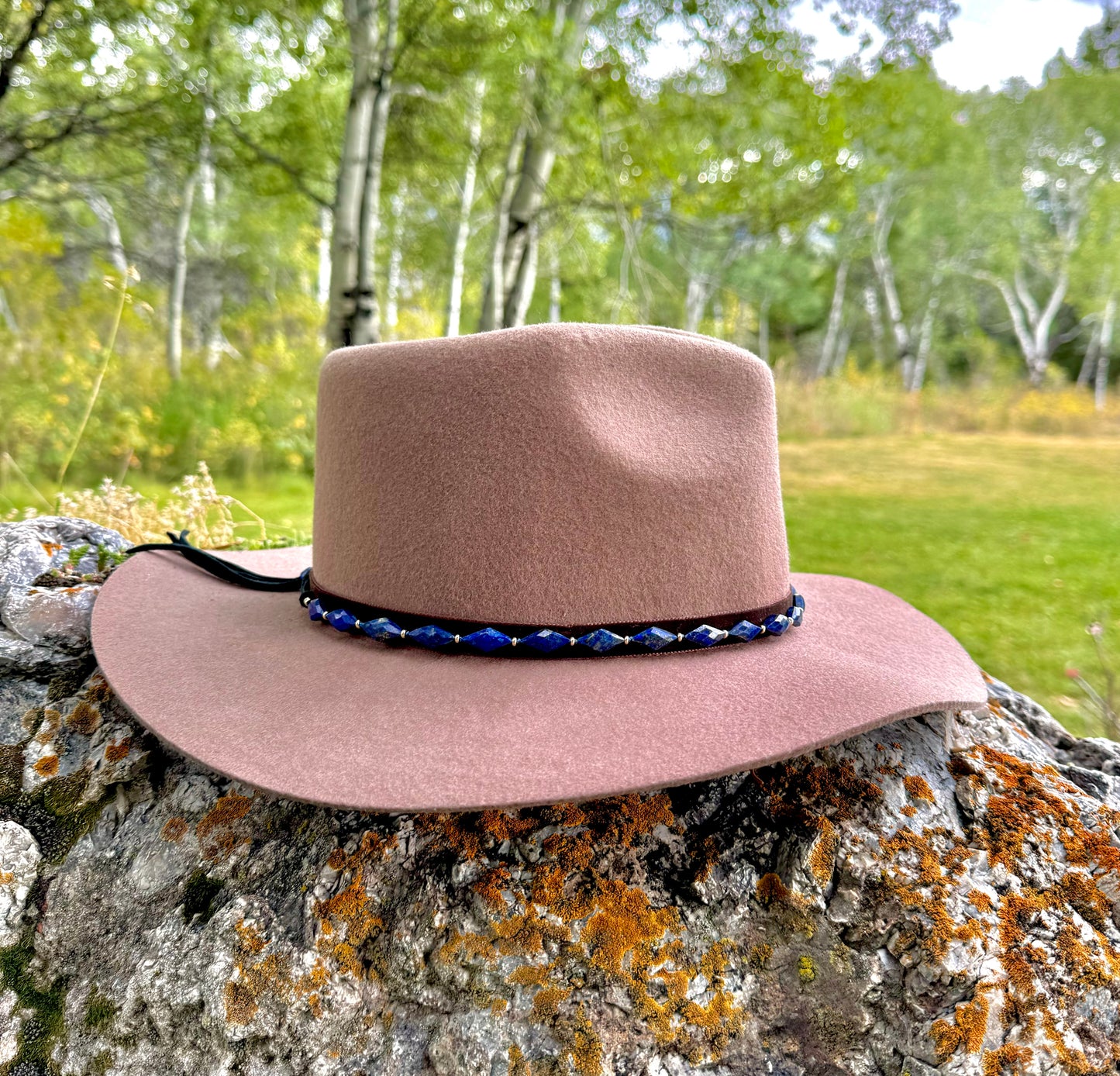 Lapis Hat Band Necklace