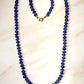 Blue Sapphire Rondelle Necklace