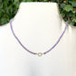 Charm Connector Purple Amethyst Necklace