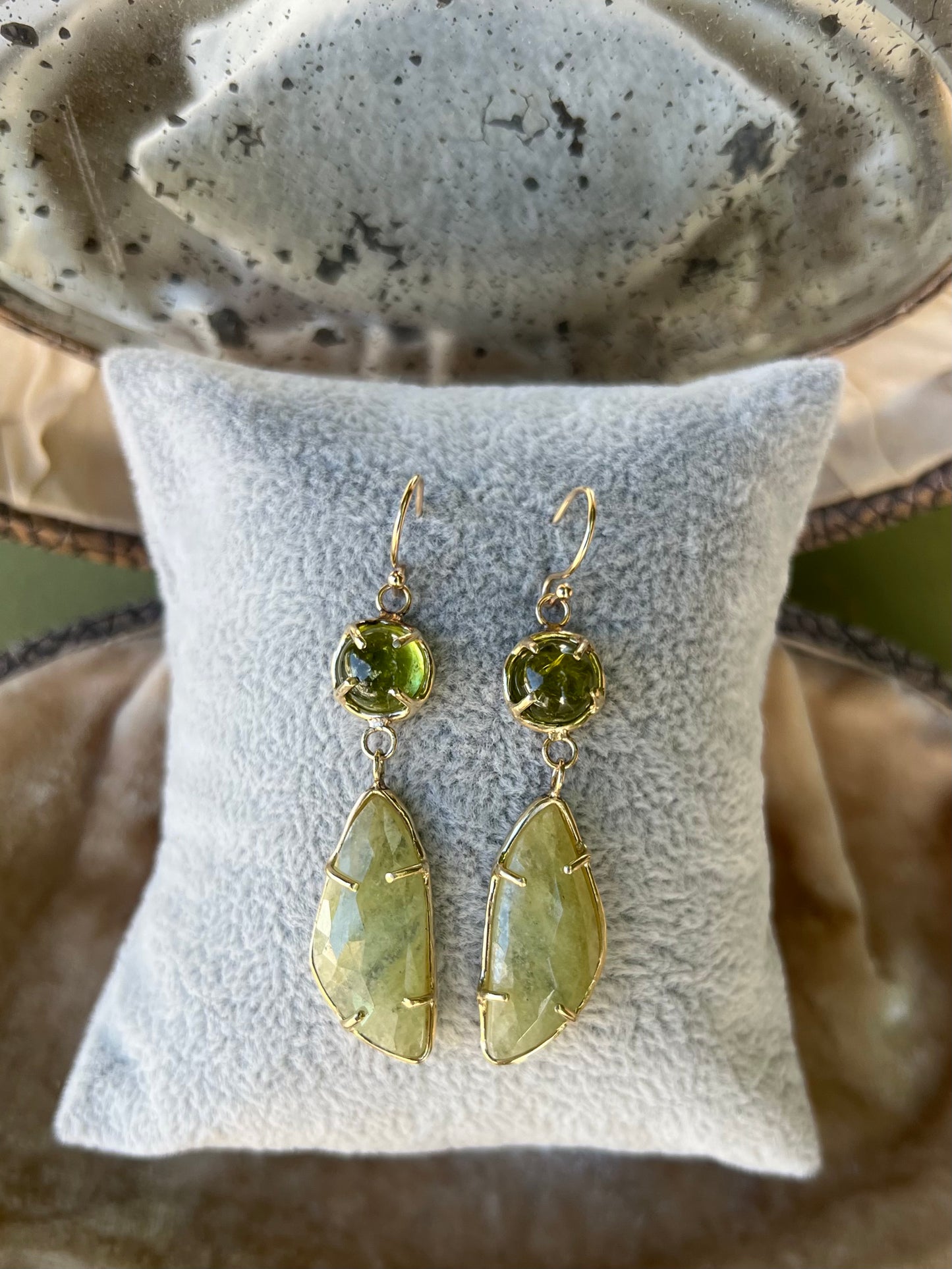 Green Goddess Earrings