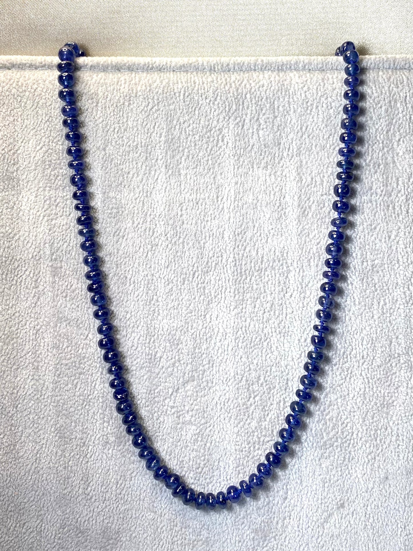 Blue Sapphire Rondelle Necklace