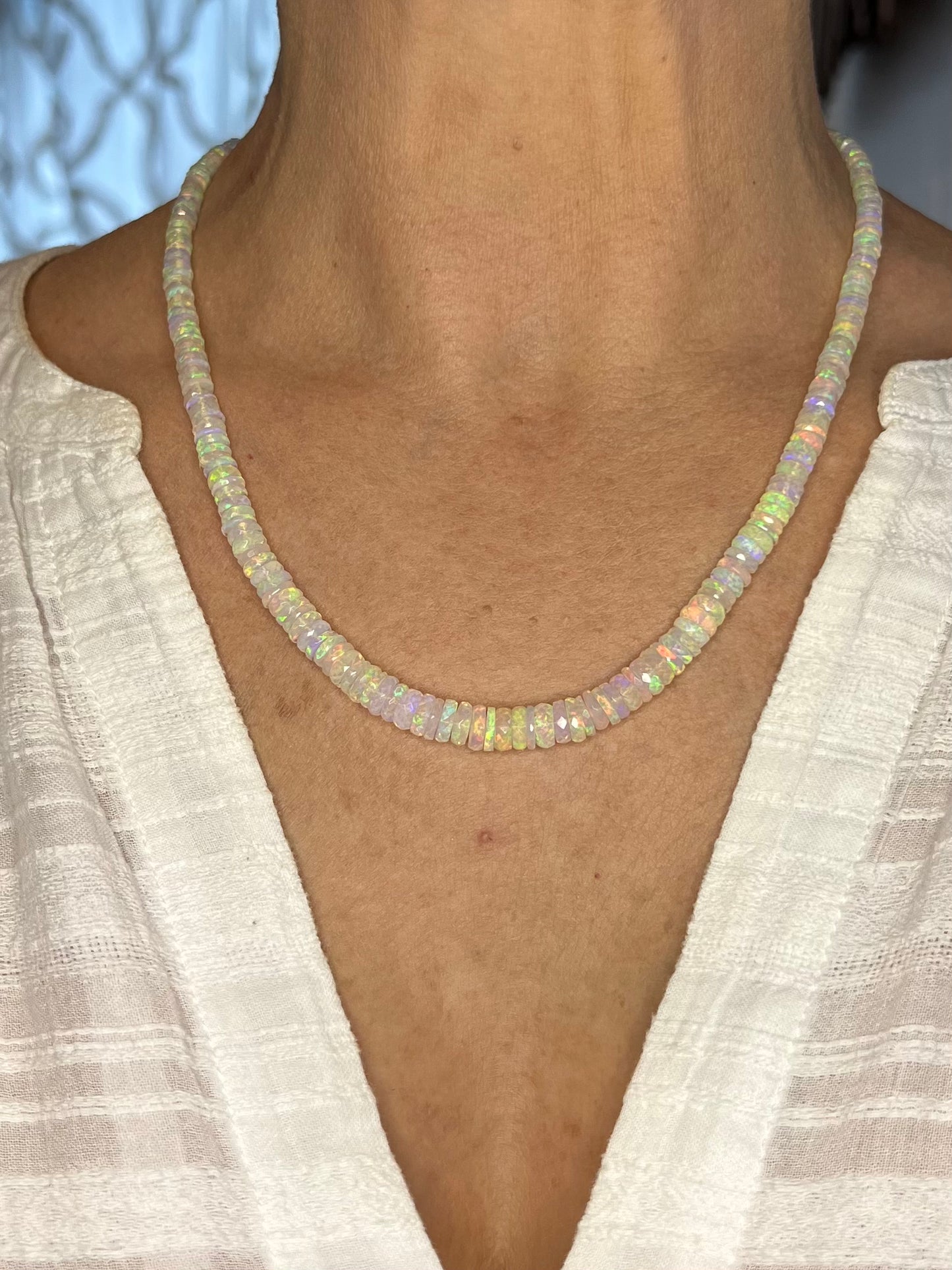 Opal Bead Necklace