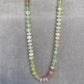 Strawberry, Lemon Quartz & Moonstone Full Strand Bead Necklace