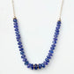 Tanzanite Beads & Half Chain Necklace
