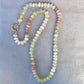 Strawberry, Lemon Quartz & Moonstone Full Strand Bead Necklace