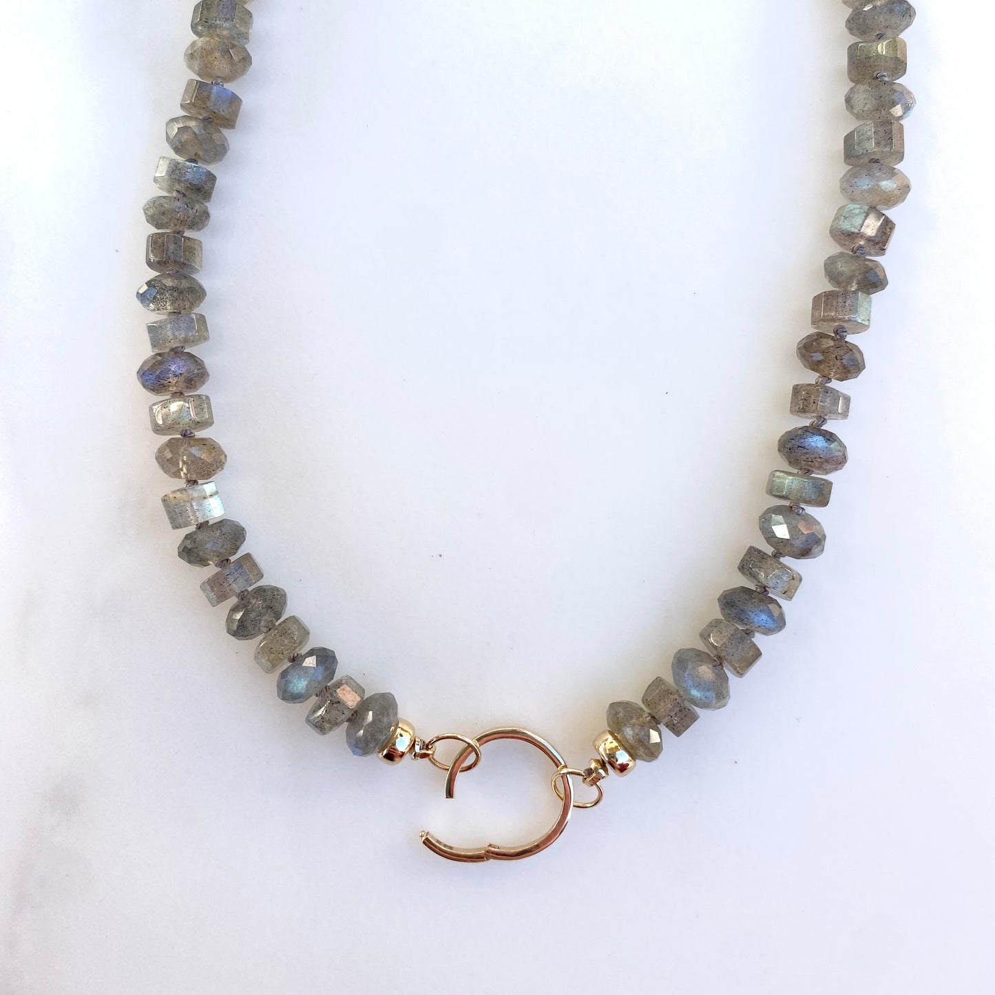 Faceted Labradorite Full Strand Necklace