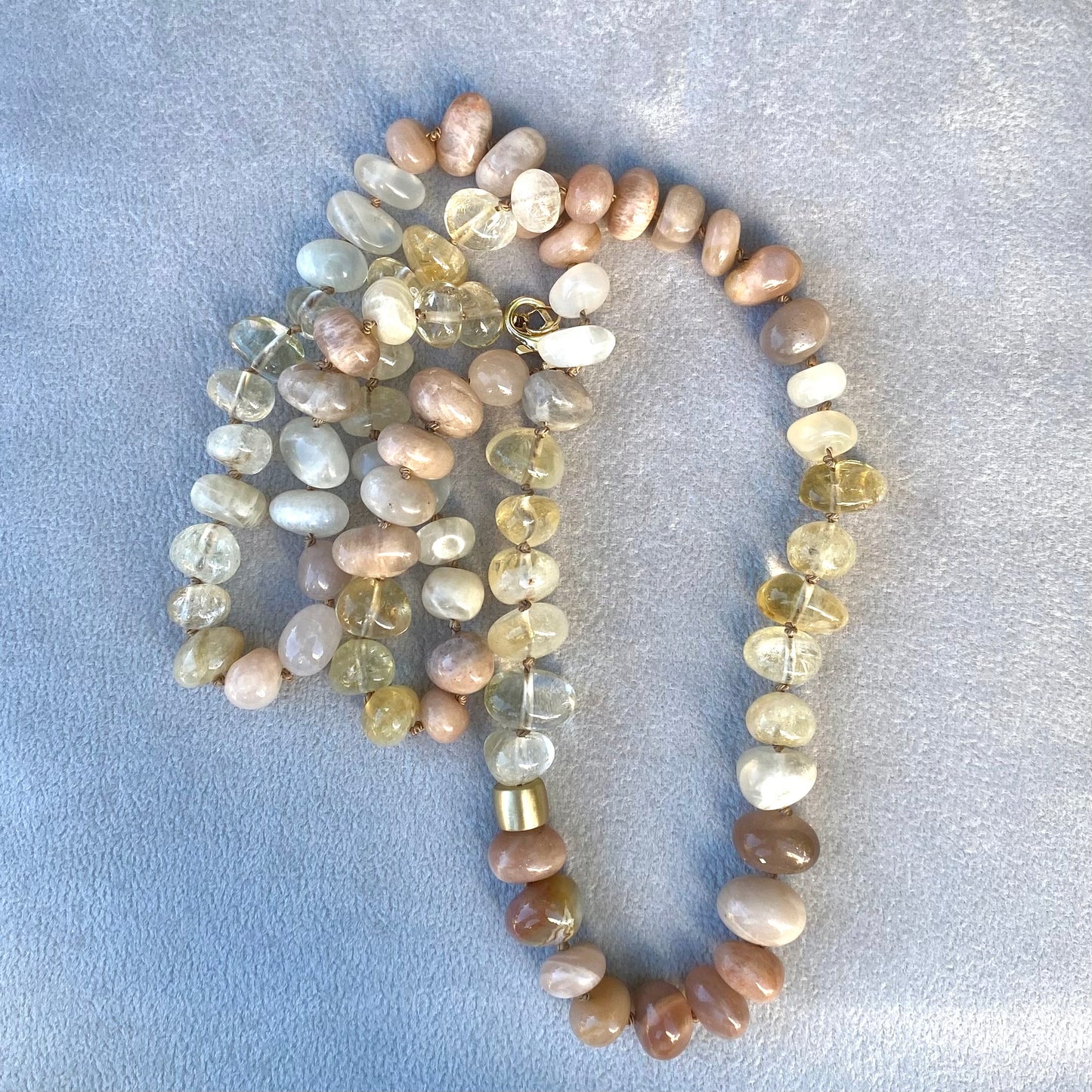 Earth Tone Agate Full Bead Necklace