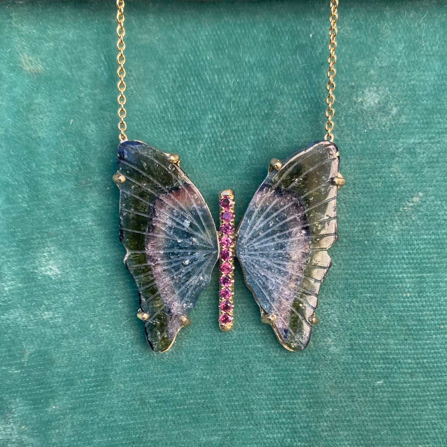 Butterfly Tourmaline Necklace