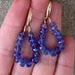 Faceted Tanzanite Gemstone Bead Earrings