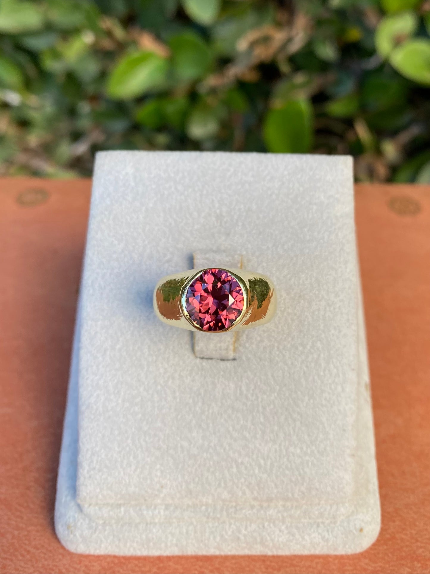 Raspberry Quartz Bespoke Ring