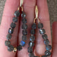 Labradorite Gemstone Bead Earrings