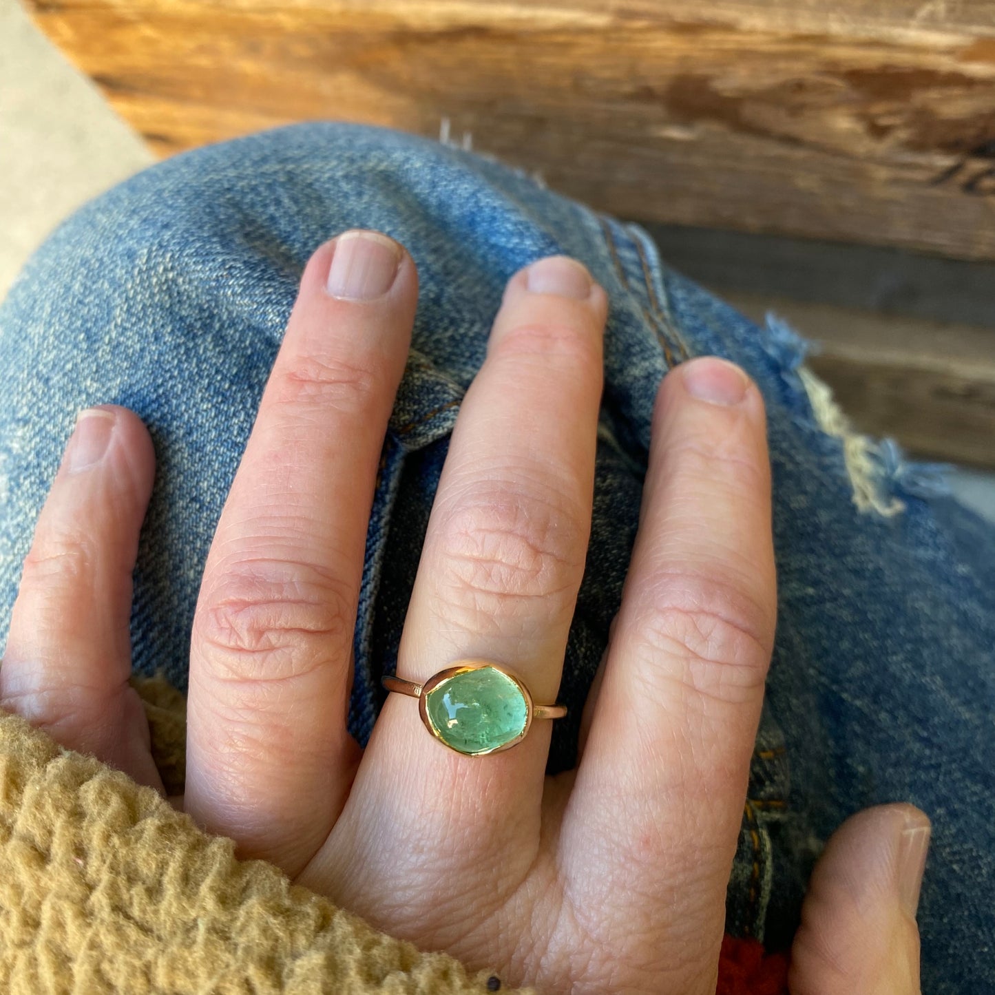 Emerald Candy Gemstone Ring