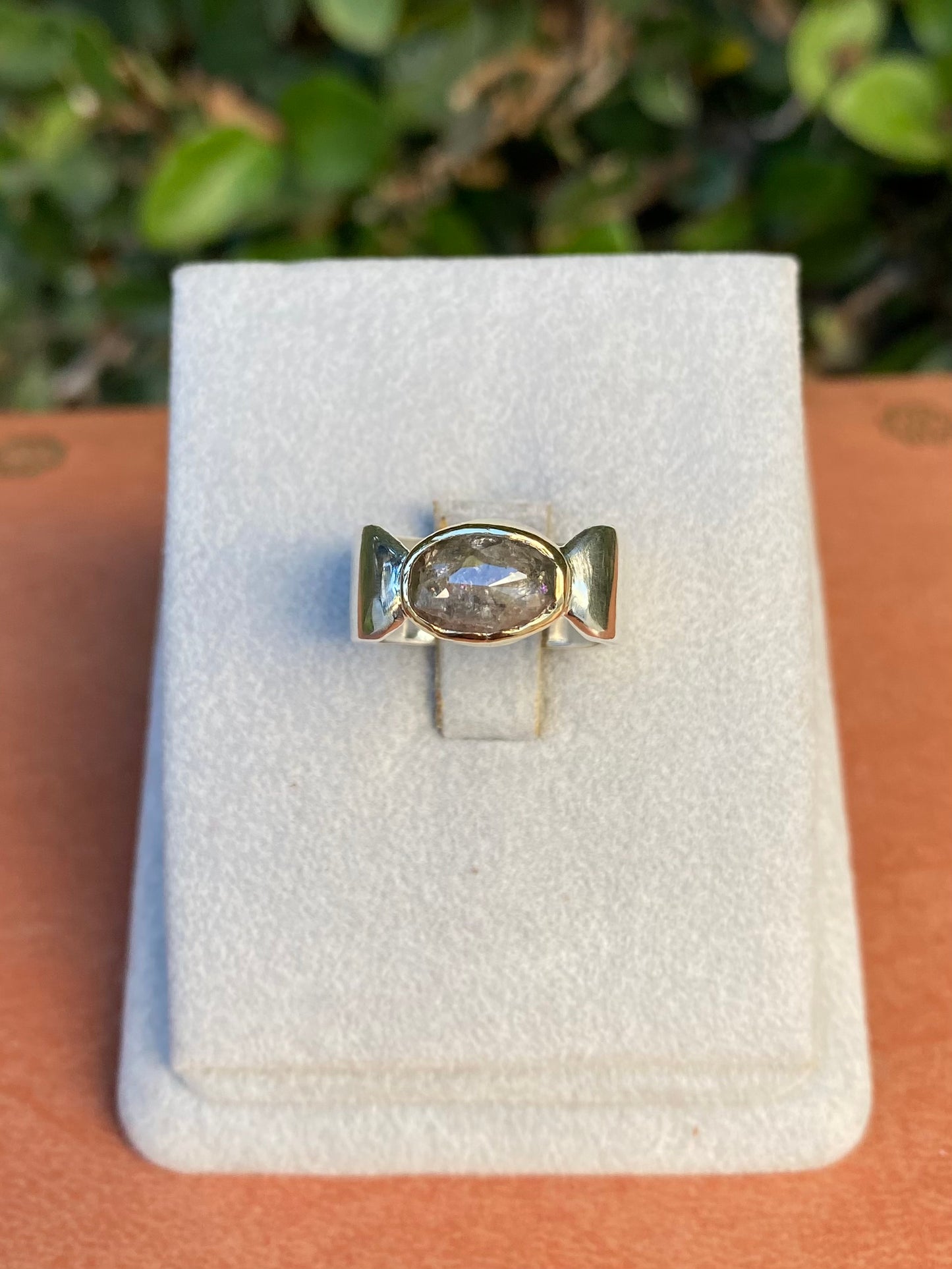 Oval Rosecut Diamond Ring