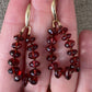 Garnet Gemstone Bead Earrings