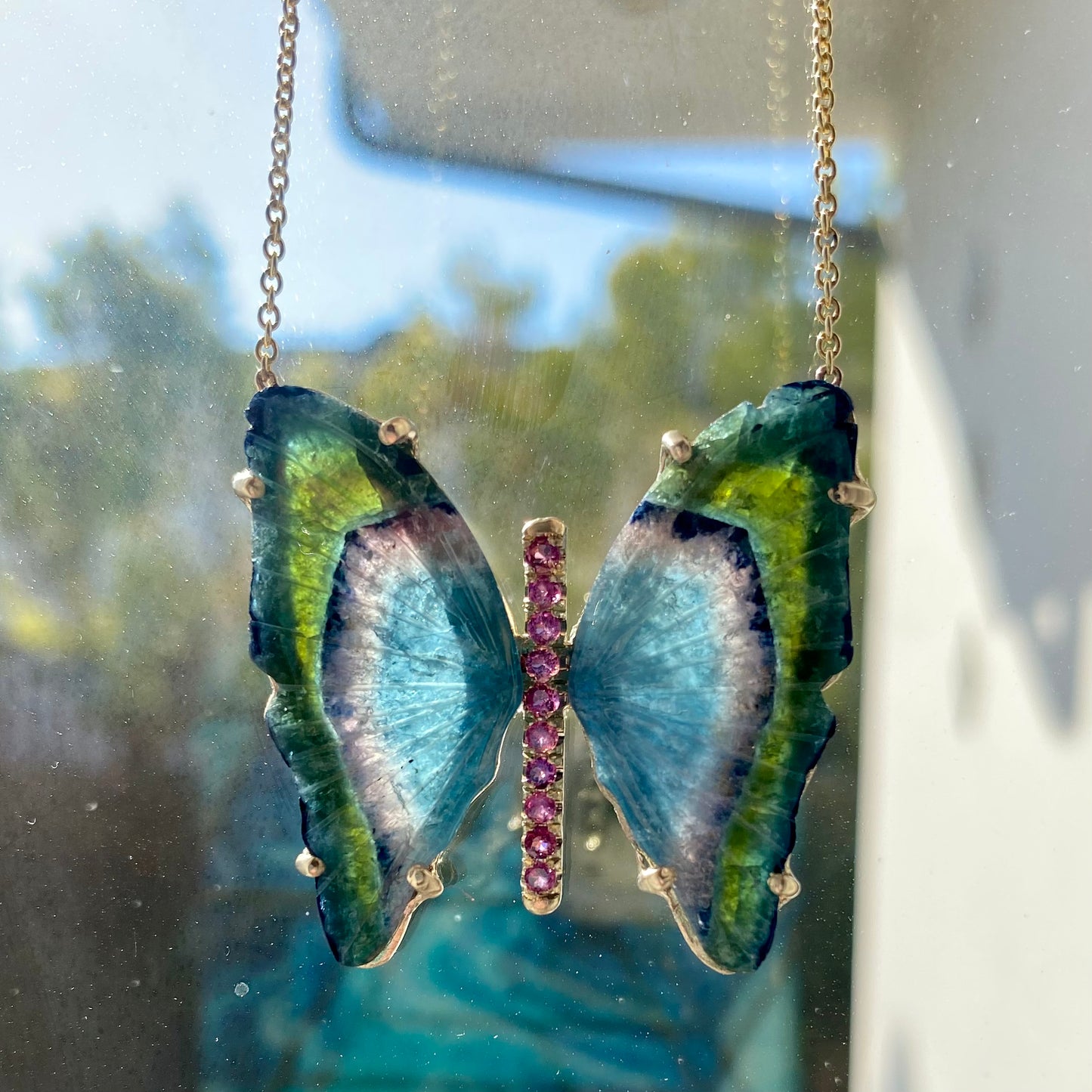 Butterfly Tourmaline Necklace