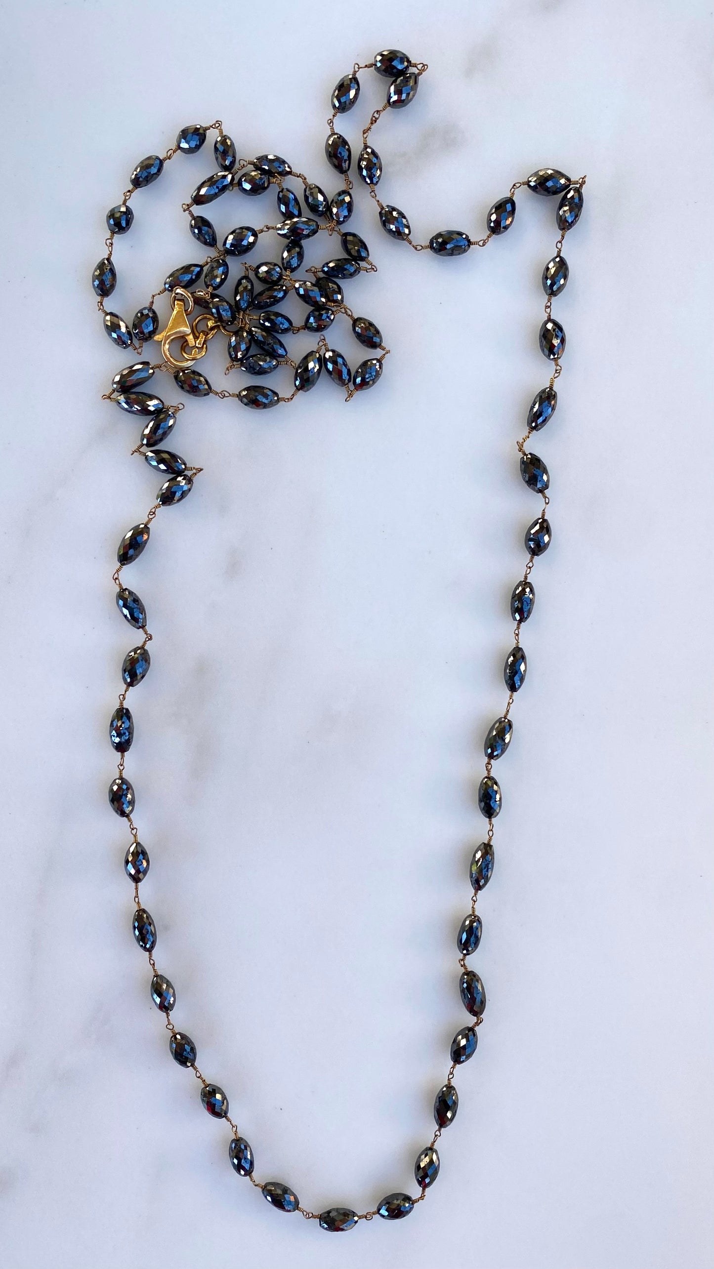 Black Diamond Wrap Necklace