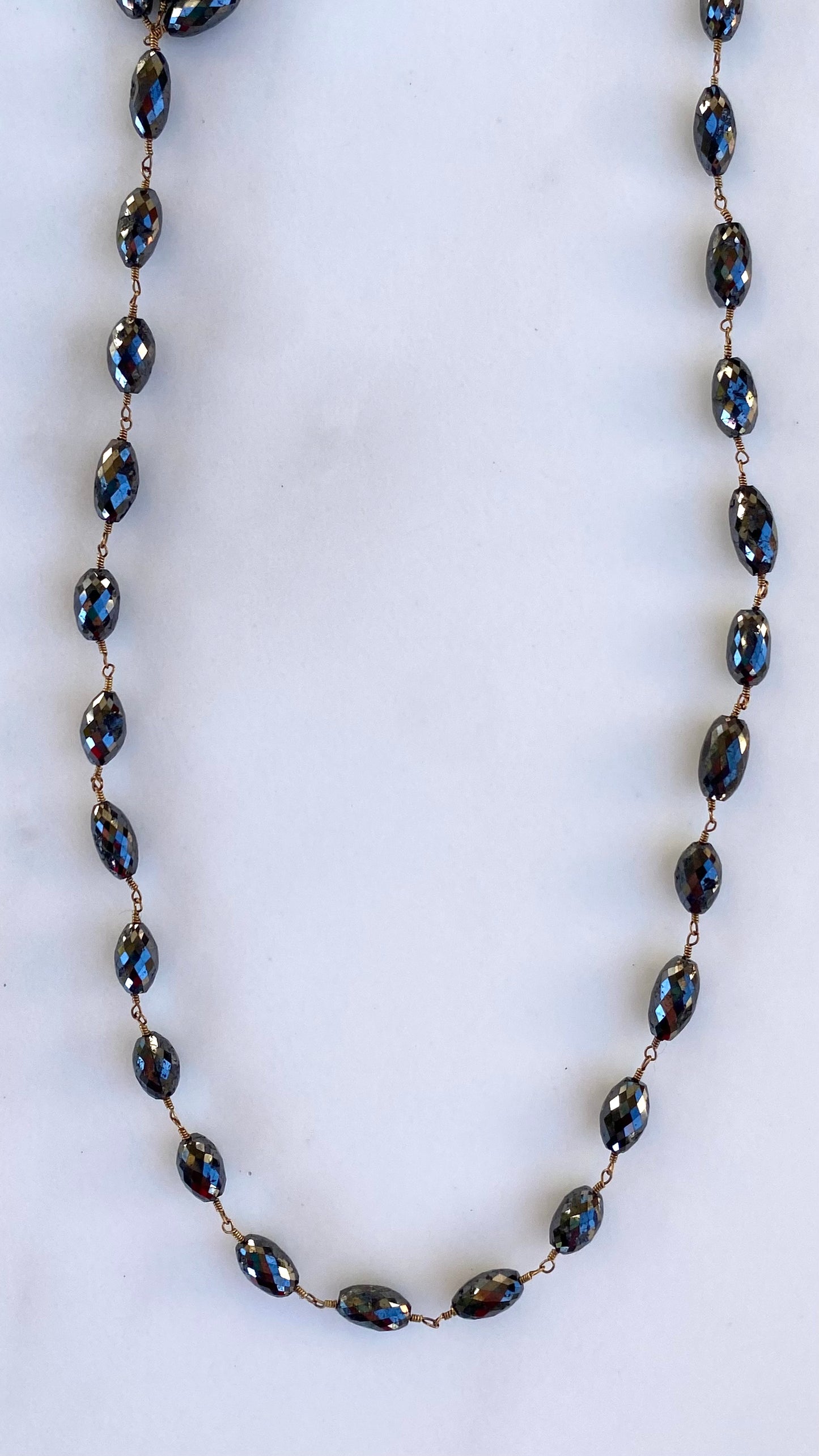 Black Diamond Wrap Necklace